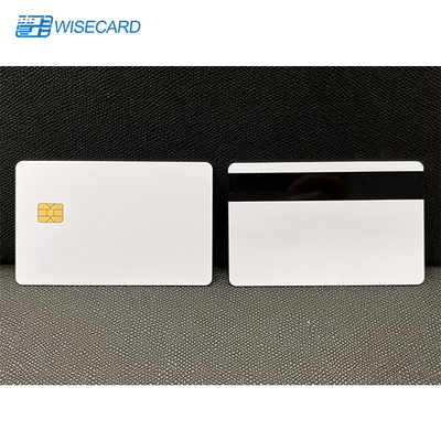WCT SLE4442 Białe karty chipowe EMV HiCo 2 Puste karty z paskiem magnetycznym