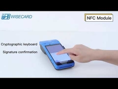 Ręczna maszyna POS z ekranem dotykowym EMV 5800 mAh PCI 5.0 NFC